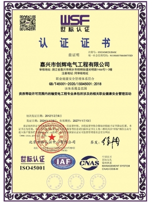 職業(yè)健康安全管理體系